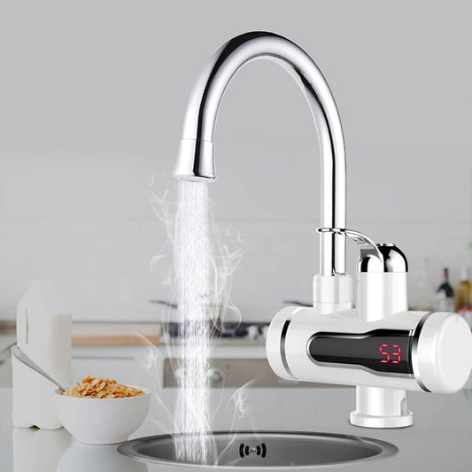 Stainless Steel LED Digital Display Instant Heating Electric Water Heater Faucet Tap, Geyser