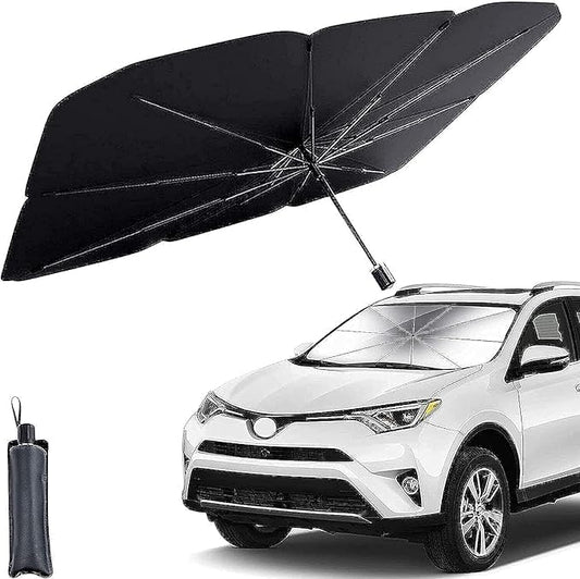 Car Windshield Sun Shade Umbrella, Foldable Car Sunset Umbrella Cover Block Car Front Window Protection