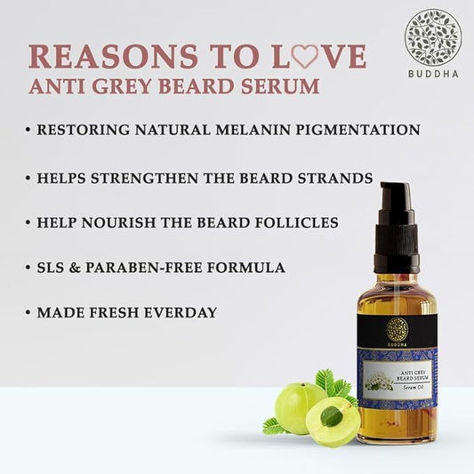 Natural Anti Grey Beard Serum Oil ( Pack Of 1 )