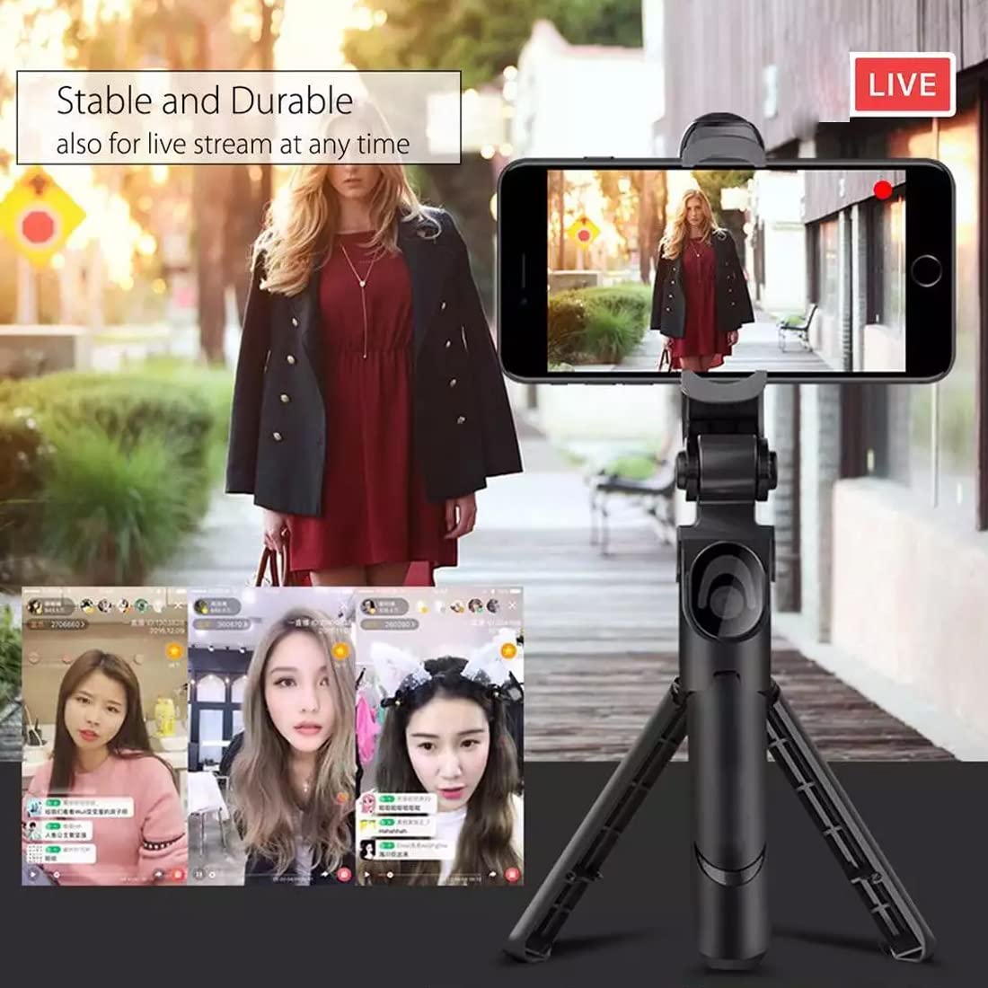 Mobile Holder for Hand Best Use for Make Videos Tripod