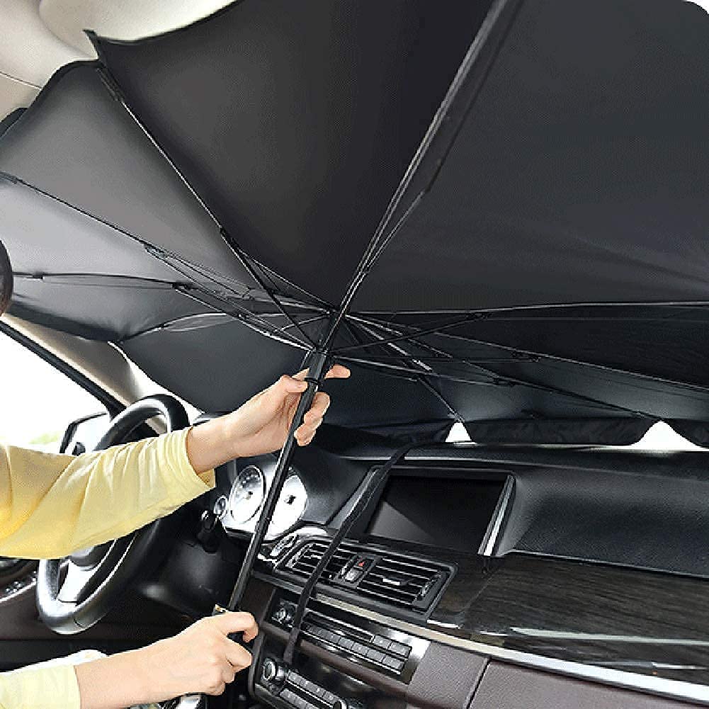 Car Windshield Sun Shade Umbrella, Foldable Car Sunset Umbrella Cover Block Car Front Window Protection