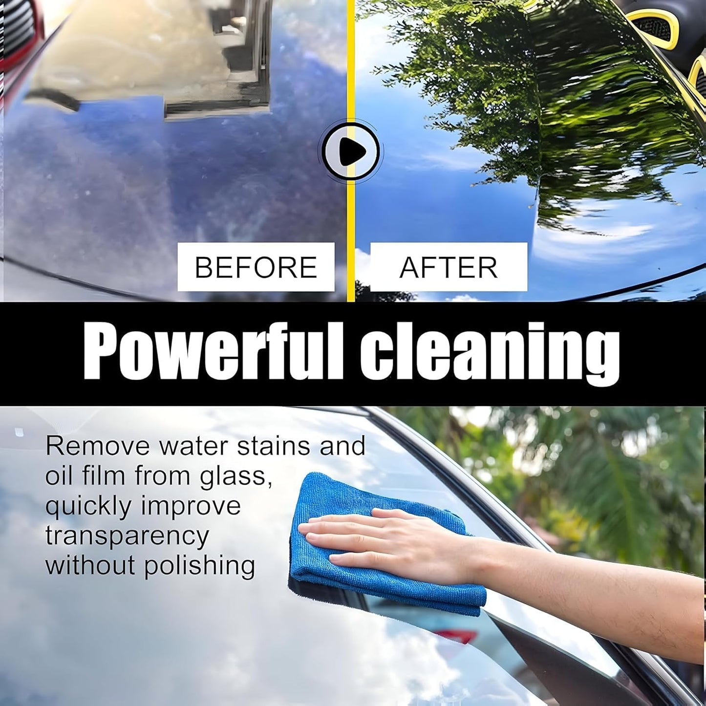Car Glass Cleaner for Home and Auto Windows Cleaning ( Pack Of 2 )
