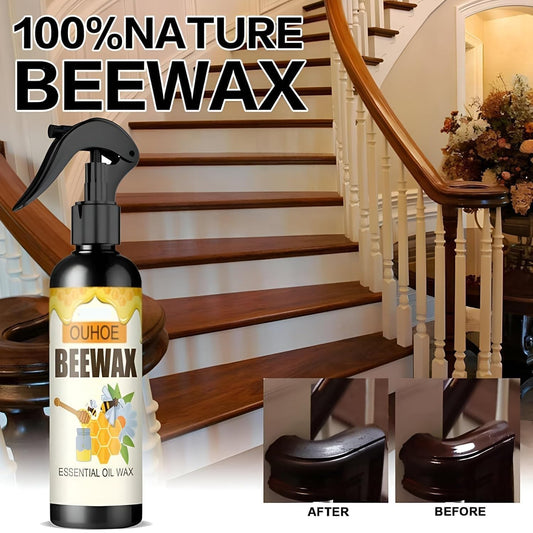 BeeWax Spray Brown Wooden Furniture Cleaner Floor Polishing Shiner