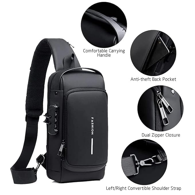 Shoulder bag with USB charging