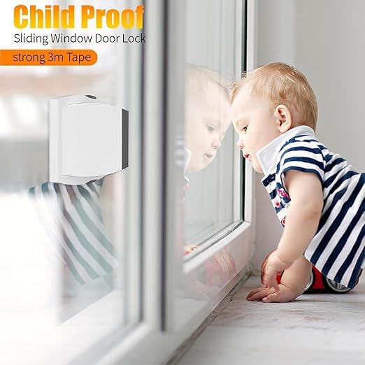 Plastic Child Safe Security Window Door Sash Lock Safety Lever Handle Sweep Latch