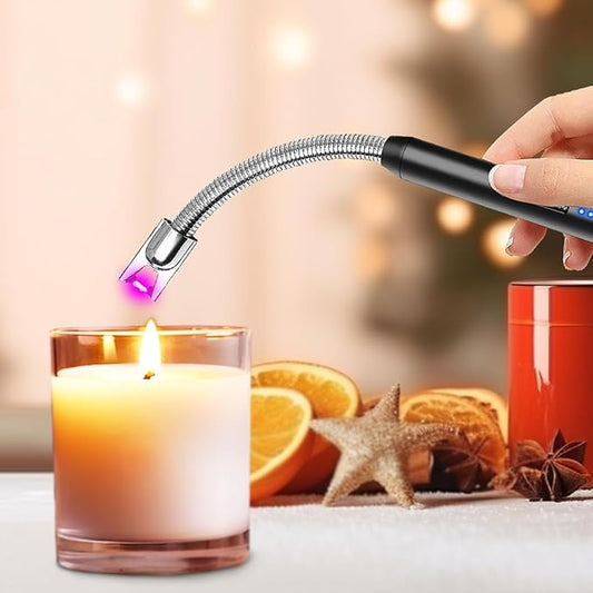 Gas Lighter for Kitchen Use Rechargeable Electric Lighter Diwali Lighter Stove and Candle Lighter with USB Charging (Pack of 1)