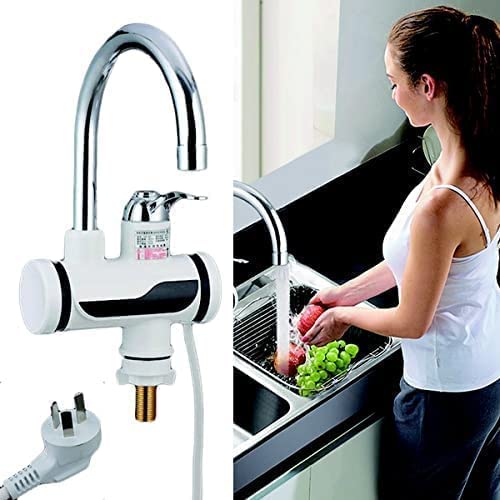 Stainless Steel LED Digital Display Instant Heating Electric Water Heater Faucet Tap, Geyser
