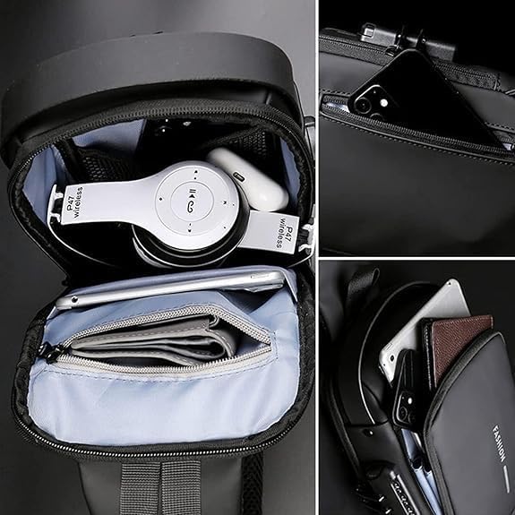 Shoulder bag with USB charging