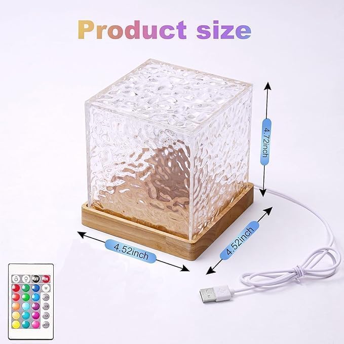 3D Ocean Wave Projector Lamp - Romantic LED Night Light Water Wave Effect