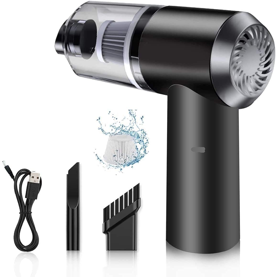 3 In 1 Mini Car Vacuum,Rechargeable Vacuum Multi-Functional Cleaning Tool || Wireless Car Vacuum || High PowerED Handheld Vacuum