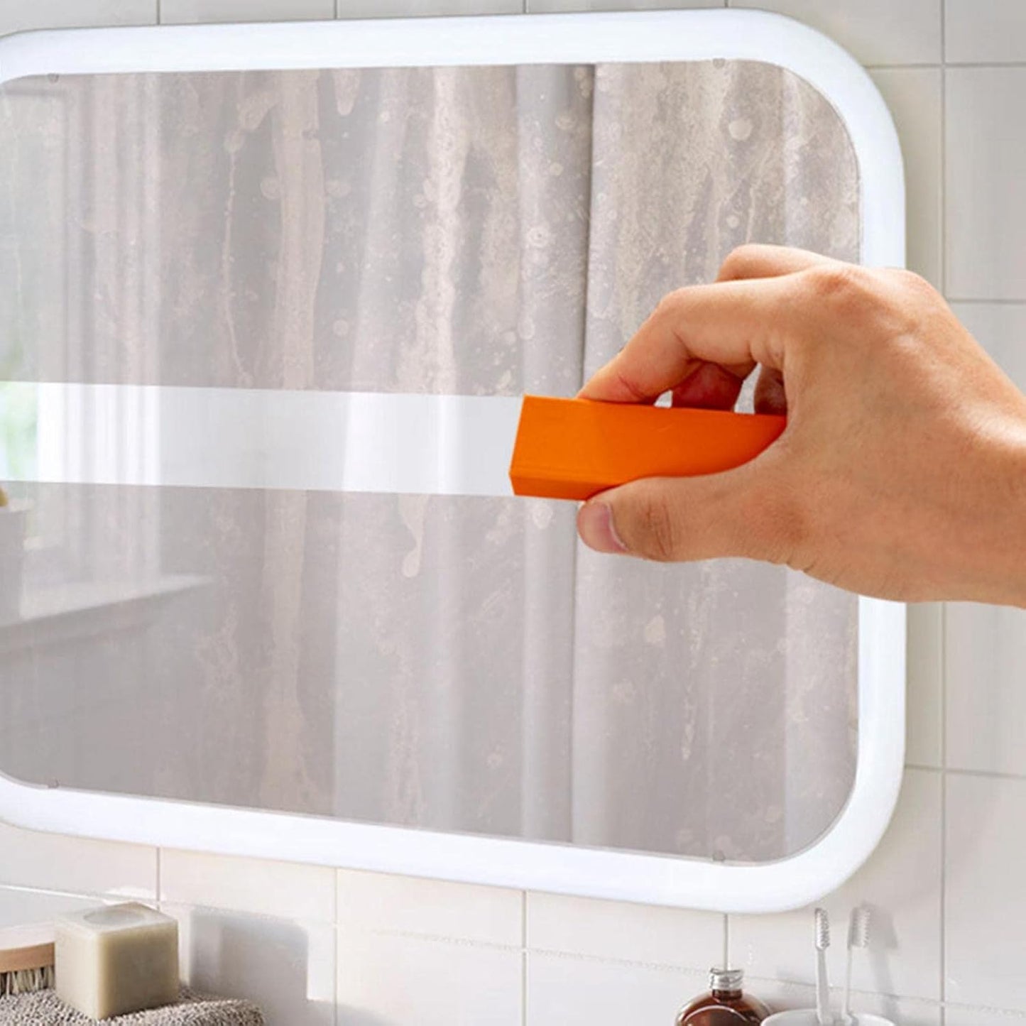 Stainless Steel Eraser, Limescale Rust Glass Cleaning Eraser ( Pack Of 1 )