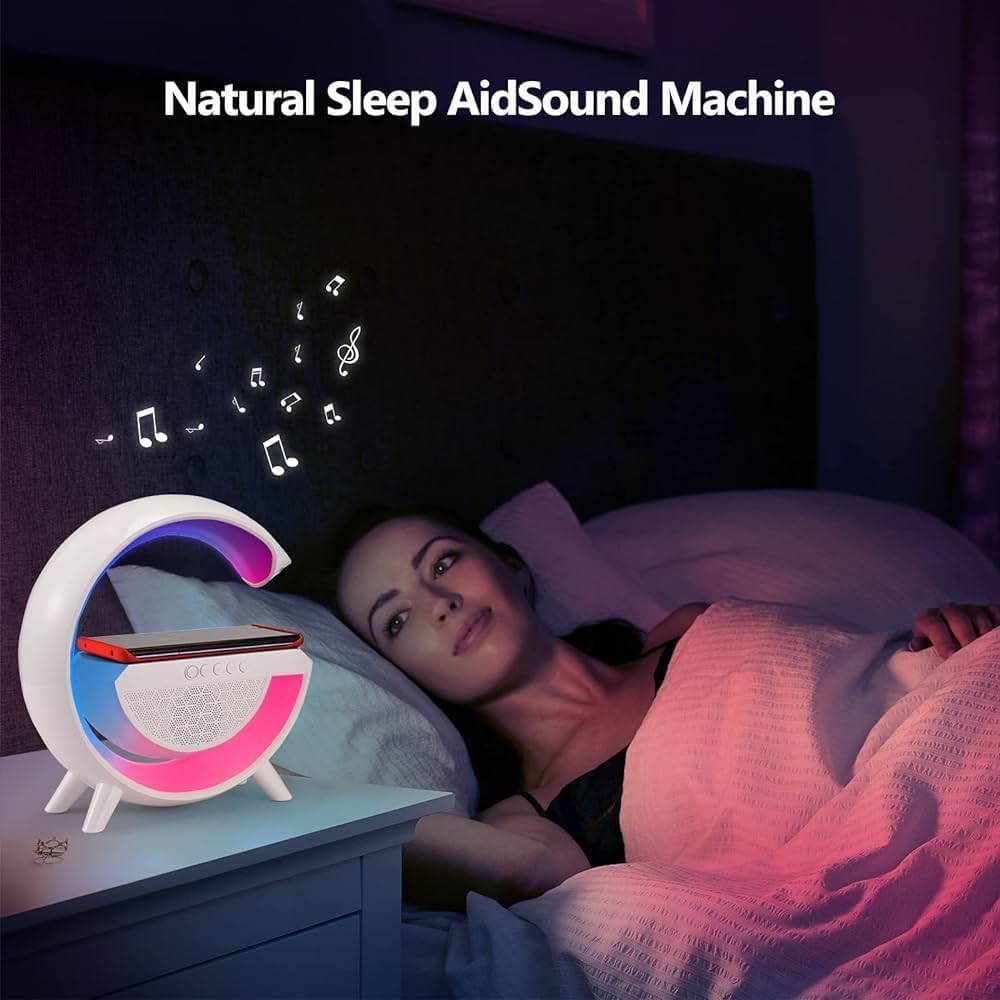 G-Shape LED Wireless Charging Speaker Lamp