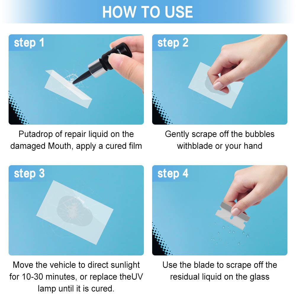 Car Windshield Crack Repair Resin Kit