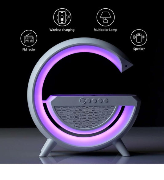 G-Shape LED Wireless Charging Speaker Lamp