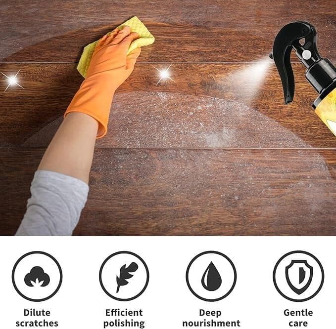 BeeWax Spray Brown Wooden Furniture Cleaner Floor Polishing Shiner