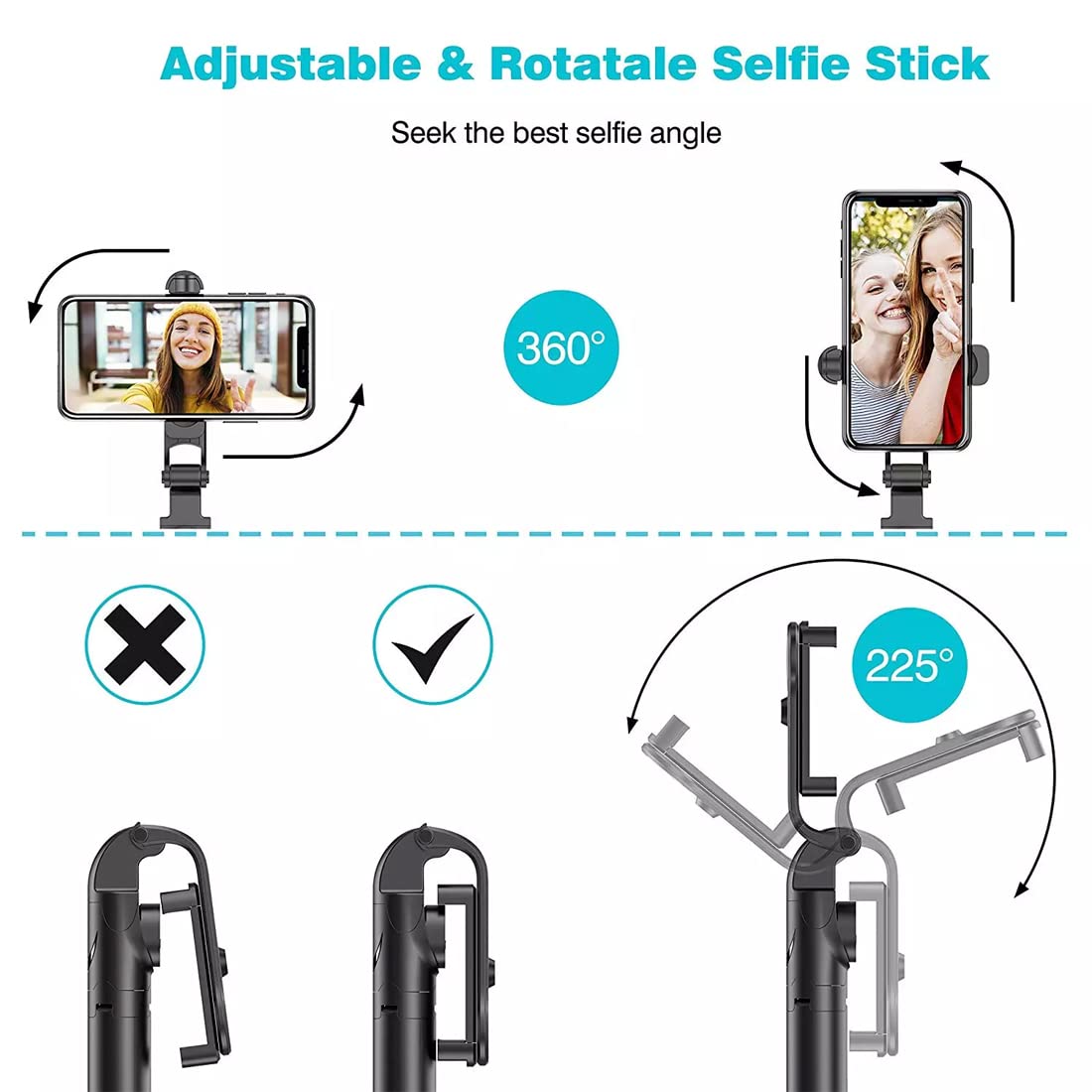 Mobile Holder for Hand Best Use for Make Videos Tripod