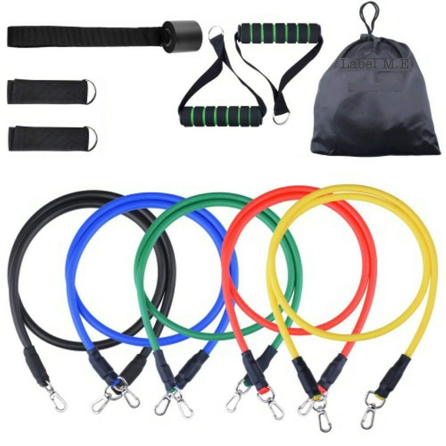 11 in 1 Exercise Bands Resistance Bands Set for Working out Door Fitness Gym Resistance Bands Kit