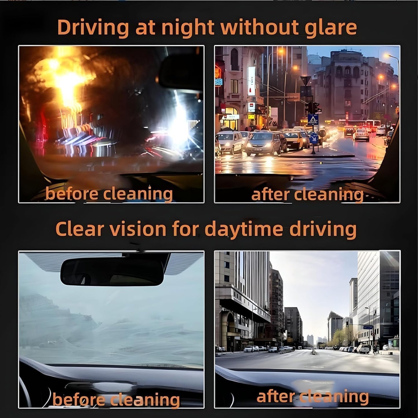 Car Glass Cleaner for Home and Auto Windows Cleaning ( Pack Of 2 )