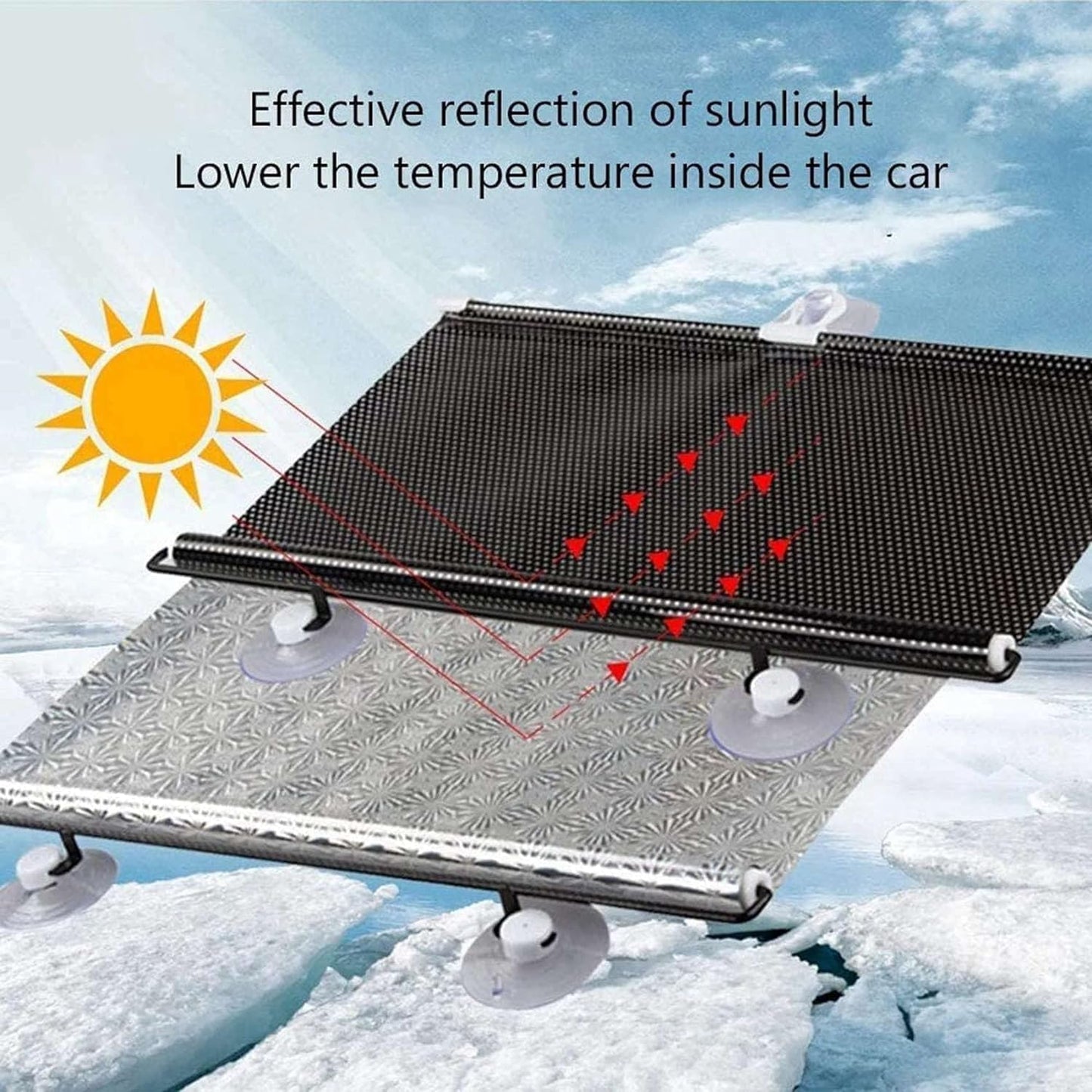 Blackout Roller Blinds with Suction Cups, UV Resistant Roller Blinds, Indoor Sun Protection Roller Shades