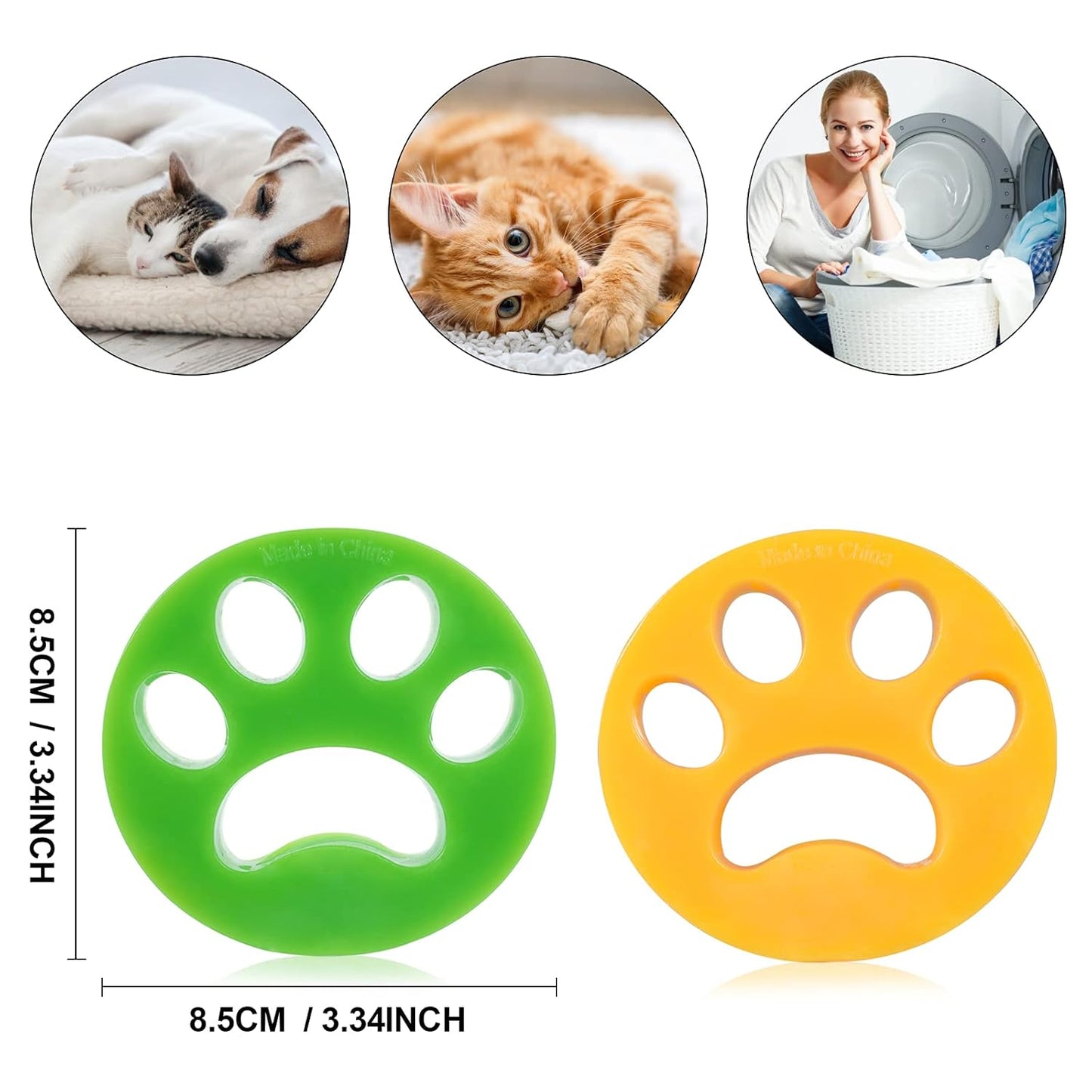 Silicone Lint Catcher Lint Remover for Cloth Home Improvement (Pack of 4)