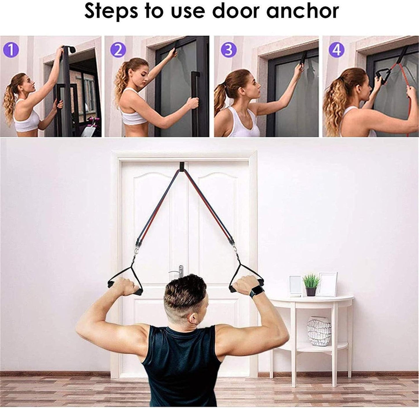 11 in 1 Exercise Bands Resistance Bands Set for Working out Door Fitness Gym Resistance Bands Kit